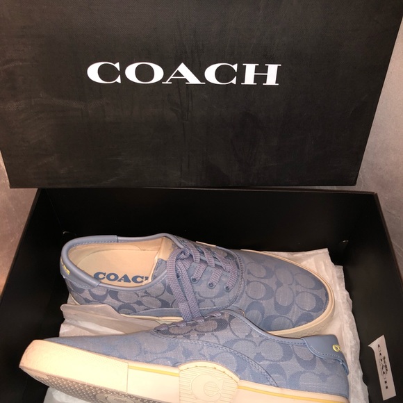 Coach Citysole Skate Sneaker in Light Wash - Picture 6 of 10